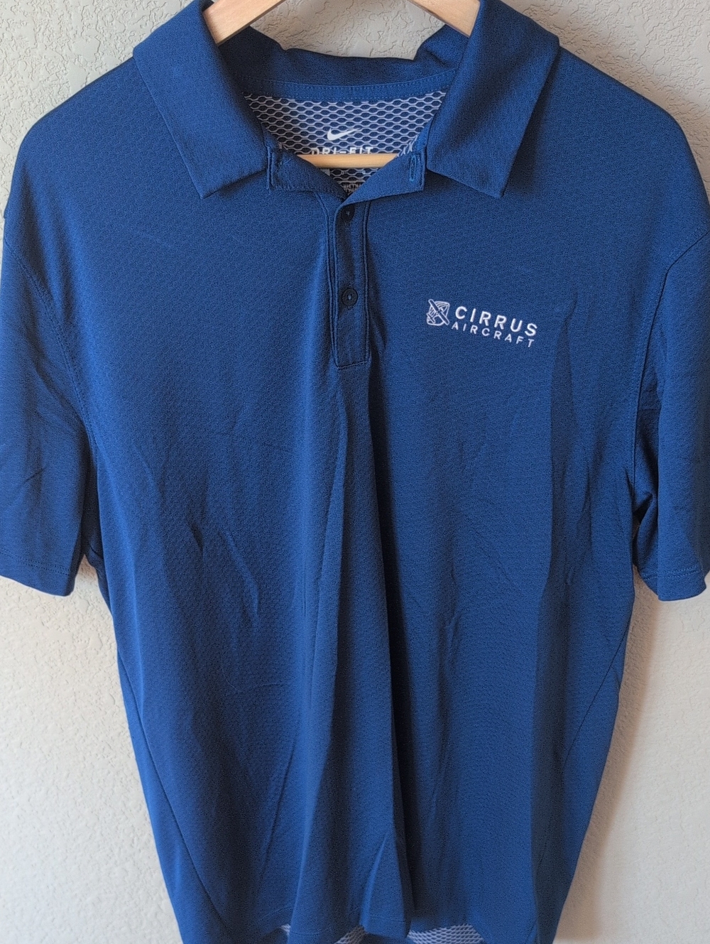 Nike Cirrus Aircraft Royal Blue Polo Shirt